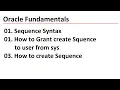 How to create Sequence in Oracle Oracle - Creating Sequences Use of Sequence in oracle Oracle