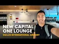Inside the NEW Capital One Airport Lounge IAD Dulles International Airport