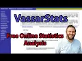 VassarStats Online Statistical Analysis FREE Overview