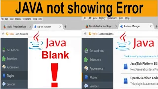 Java Plugin Not Showing in Mozilla Firefox using EPFO solved