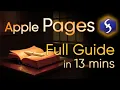 Pages - Tutorial for Beginners in 13 MINUTES How to use