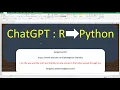 909 ChatGPT converts R code to Python code