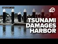 Eart uake triggers tsunami damages Crescent City Harbor