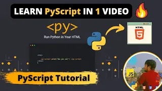 PyScript - Run Python In HTML PyScript Tutorial The End of Javascript