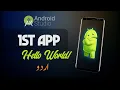 Android Studio Create 1st Hello World Kotlin - Class 19