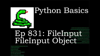 Python Basics Tutorial FileInput FileInput Object Open Multiple Files