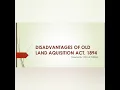 Download Lagu Disadvantages of Old Land Acquisition Act, 1894