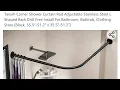 90deg Tanxih Corner Shower Curtain Rod Amazon Review