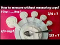 Cup measurement with spoons How to measure without measuring cups How many tbsp in a cup