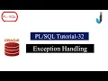 Oracle PLSQL Tutorial 32 - Exception Handling with Example in PLSQL