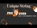 Unique String A program to Check String is Unique or not Java Program Class 10