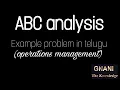 ABC analysis Inventory control technique