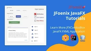 JFoenix Java FXML Tutorial - Learn More JFXComboBox Google Material Design JavaFX Application