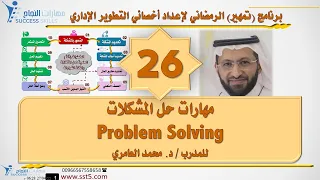 مهارات حل المشكلات Problem Solving مع د محمد العامري 