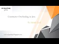 Constructor Overloading in Java Programming in Hindi What is Constructor Overloading