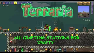 Terraria All crafting equipment needed for the CRAFTY achievement