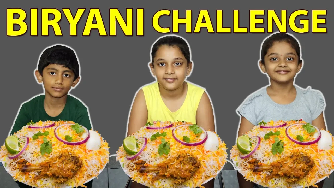 Kids vs Food   Chicken Biryani Eating Challenge   Kids Food Challenge
