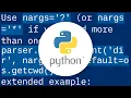 Argparse optional positional arguments