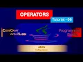 Java Basics 06 Operators Arithmetic Operators Logical Operators Ternary Operator
