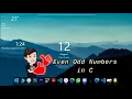 Even Odd Numbers Checking in C Program Programming Bangla