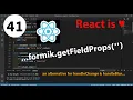 41 - formik getFieldProps in React an alternative for handleChange handleBlur
