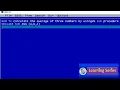 QBASIC program to calculate the average of three numbers by using SUB procedure