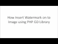 How to Add Watertext or Watermark to an Image using PHP GD Library