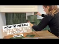 How to install Morocco peel and stick backsplash tiles Smart Tiles