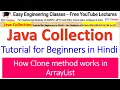 Java ArrayList Tutorial Clone Method Implementation Shallow Copy Explanation with example