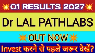 Dr Lal Pathlabs Q1 Results 2026 Lal Pathlabs Results Dr Lal Pathlabs Share Latest News