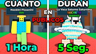 CUANTO DURA un BRAINROT SECRETO en un SERVIDOR PUBLICO ┃ Steal a Brainrot