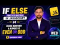 Check Even or Odd Number in JavaScript If Else Practice Question Abhishekh Dubey