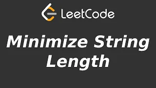 Minimize String Length - LeetCode 2716
