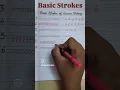 basic strokes of cursive writing