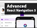 React Navigation 5 - iOS 13 animation modal Drawer Tab and Stack Navigator all-in-one