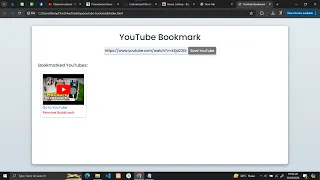 YouTube Bookmark Using HTML CSS and JavaScript with Source Code