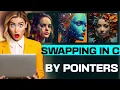 SWAPPING in using POINTERS by RJ - codes13 swap in C programs