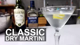 classic dry gin martini cocktail recipe