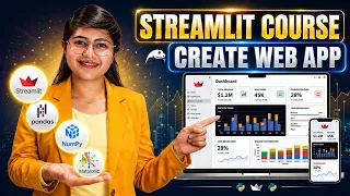Streamlit Full Course Build Data Analytics Dashboard AI Tools 10 Projects Python Developers