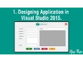 1 How to Create Simple C Desktop Application Designing The Application in Visual Studio 2015