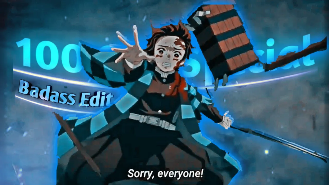 (100 Sub Special Edit) - Tanjiro vs Gyutaro - Demon Slayer || Enemy Badass Edit