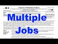Tutorial - Multiple Jobs Worksheet on the W4 Form