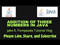 Addition of Three Numbers in Java