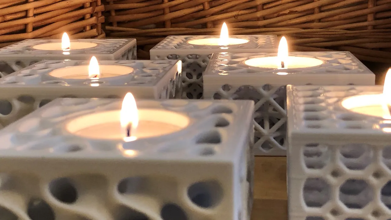Truncated Octahedron Tealight Holder