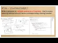 Java Validate brackets sequence - every opening bracket must have a corresponding closing bracket