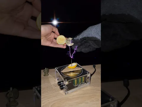 π Lemon + bitcoin + lightnings = βοΈ #experiment #teslacoil