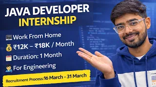 Java Developer Internship 2025 Work From Home Freshers Apply