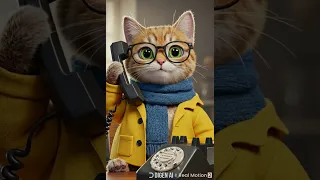 قطه تتكلم في التليفون ومكالمه مهمه جداا Cat Catlife 