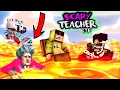 PRANK SCARY TEACHER 4D ! AZUYA DAN FROST KENA AZAB NYEBUR DI LAVA !