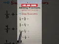 Adding Fractions with Same Denominators